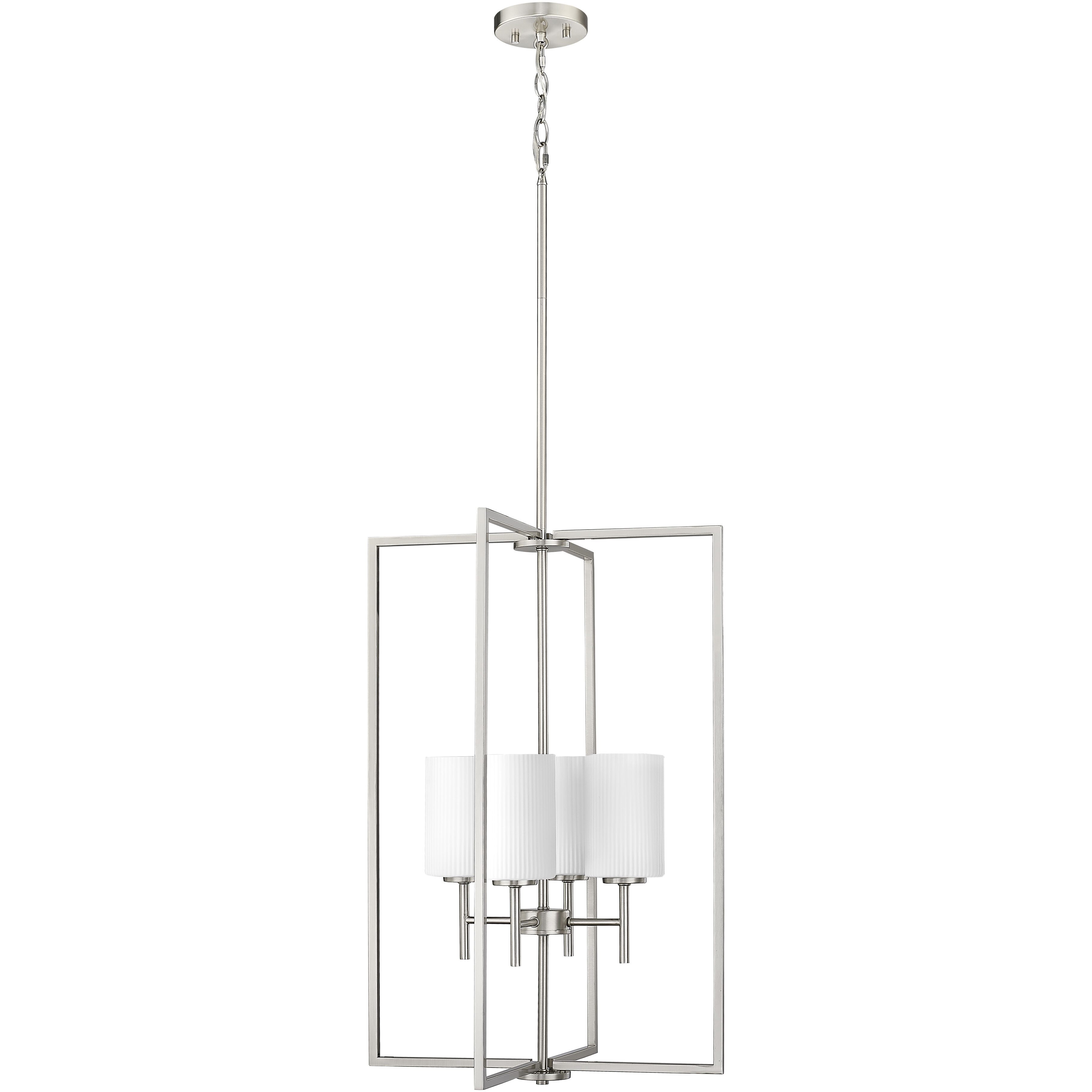 Luxx 4 Light 18 inch Brushed Nickel Indoor Pendant Ceiling Light